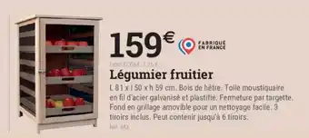 Espace emeraude Légumier fruitier offre