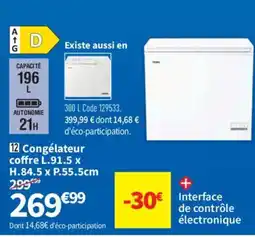 Conforama Congélateur offre