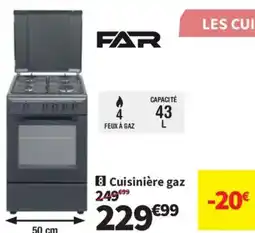 Conforama FAR Cuisinière gaz offre