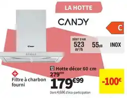Conforama CANDY Hotte décor offre