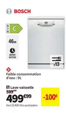 Conforama BOSCH Lave-vaisselle offre