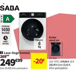 Conforama SABA Lave-linge frontal offre