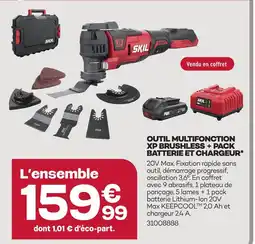 Gedimat Skil outil multifonction xp brushless + pack batterie et chargeur offre