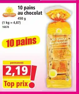 Norma 10 pains au chocolat offre