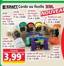 Norma Kraft werkzeuge cordeau de maçon env. 120 m offre