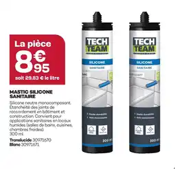 Gedimat Mastic silicone sanitaire offre