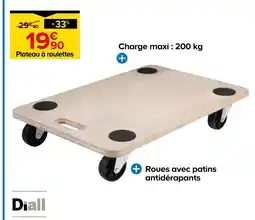 Castorama Diall plateau à roulettes offre