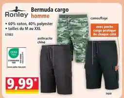Norma Ronley bermuda cargo homme offre