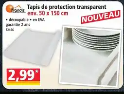 Norma Frandis tapis de protection transparent offre