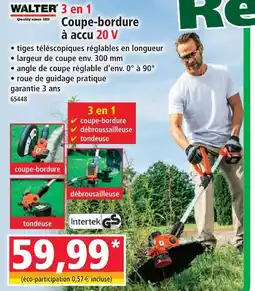 Norma Walter coupe-bordure à accu 20 v offre