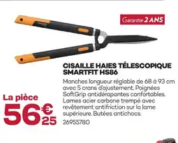 Gedimat Cisaille haies télescopique smartfit hs86 offre