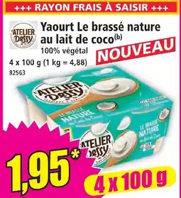 Norma Atelier dessy yaourt le brassé nature au lait de coco offre