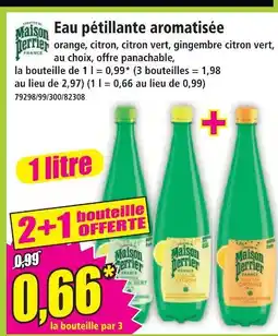 Norma Maisson perrier eau pétillante aromatisée orange offre