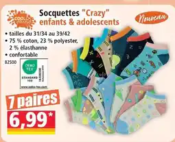 Norma Cool & young socquettes 'crazy' enfants & adolescents offre