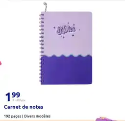 Action Pagès - carnet de notes offre