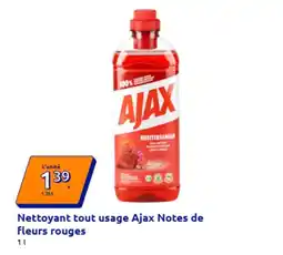 Action Ajax - nettoyant tout usage notes de fleurs rouges offre