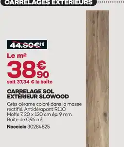 Gedimat Nocciolo carrelage sol exterieur slowood offre