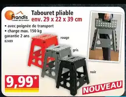 Norma Frandis tabouret pliable rouge offre