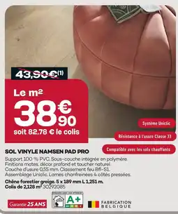 Gedimat Sol vinyle namsen pad pro offre