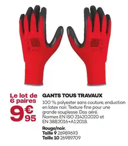 Gedimat Gants tous travaux offre