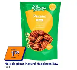Action Natural happiness - noix de pécan raw offre