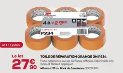 Gedimat 3m toile de réparation orange p334 offre