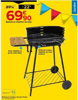 Castorama Blooma barbecue charbon de bois foehn offre