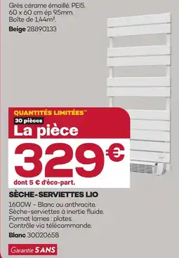 Gedimat Sèche-serviettes lio offre