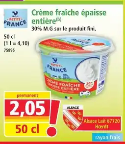 Norma Petite france crème fraîche épaisse entière offre