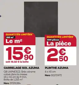 Gedimat Carrelage sol azuma offre