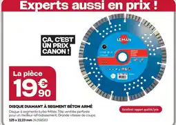 Gedimat Leman disque diamant à segment béton armé offre