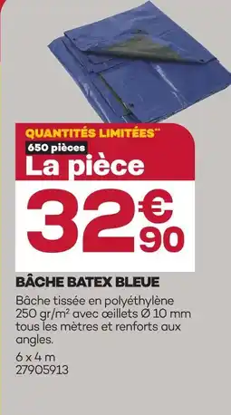 Gedimat Bâche batex bleue offre