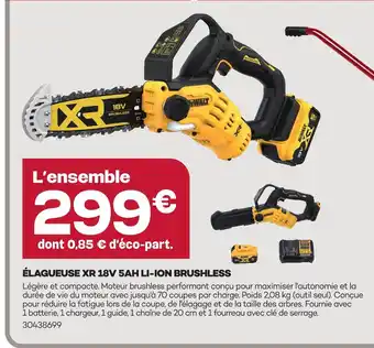 Dewalt élagueuse xr 18v 5ah li-ion brushless