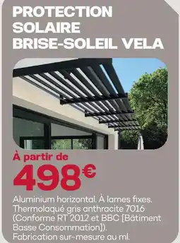 Gedimat Protection solaire brise-soleil vela offre