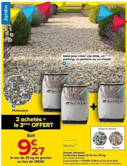 Castorama Blooma - gravier décoratif multicolore hawai offre