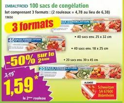 Norma Embal'froid 100 sacs congélation offre