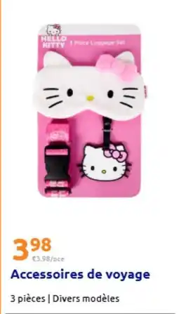 Action Hello kitty - accessoires de voyage offre
