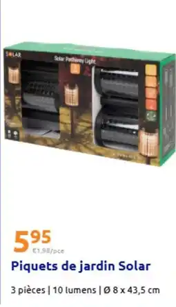 Action Solar - piquets de jardin offre