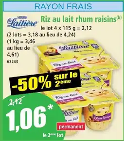 Norma Nestlé riz au lait rhum raisins offre