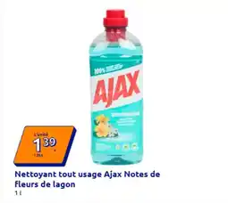 Action Ajax - nettoyant tout usage notes de fleurs de lagon offre