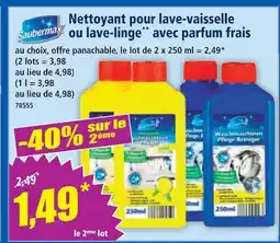Norma Saubermax nettoyant pour lave-vaisselle avec parfum frais offre
