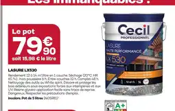 Gedimat Cecil professionnel lasure lx530 offre