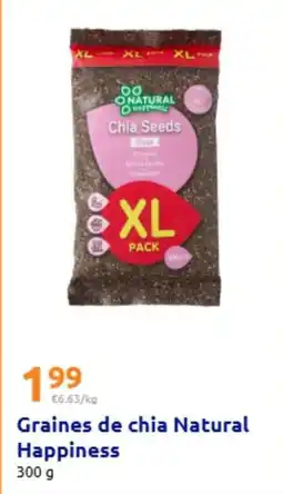 Action Natural happiness - graines de chia natural offre