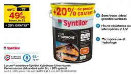 Castorama Syntilor lasure xylodhone ultra hautes performances chêne doré satin offre