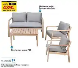 Castorama Good home - salon bas de jardin riveo 4 personnes offre