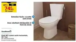 Castorama Facile - pack wc a poser sortie horizontale, nf, tasi offre