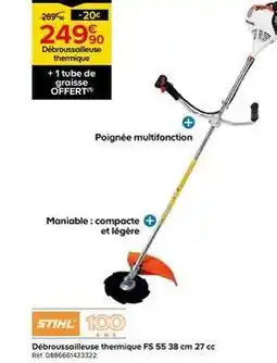 Castorama Stihl - débroussailleuse thermique fs 55 offre