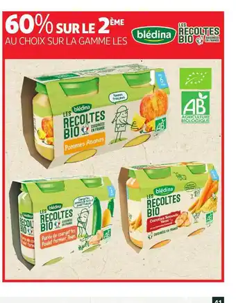 Auchan Direct La Gamme Les Blédina Les Recoltes Bio offre