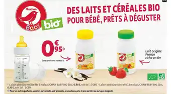 Auchan Direct Lait Et Céréales Bio offre