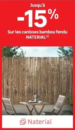 Leroy Merlin NATERIAL canisses bambou fendu offre